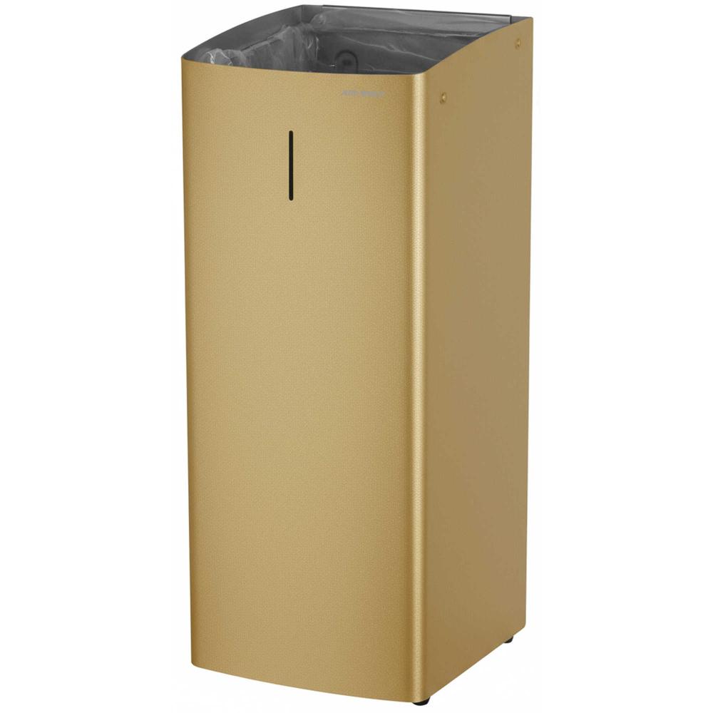 AIR-WOLF | Abfallbehälter Serie Alpha Edelstahl messing 50 Liter (60-362)