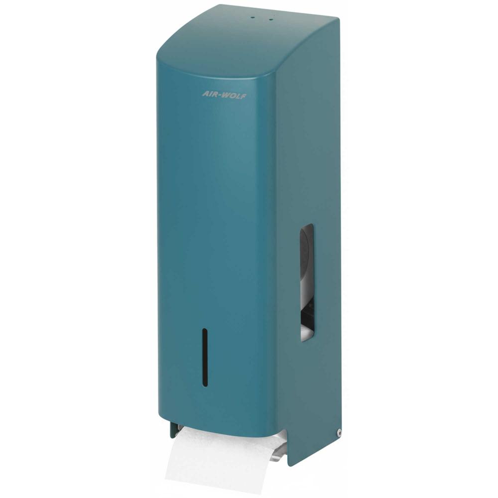 AIR-WOLF | WC-Papierspender Alpha Edelstahl blau-grün (60-391)