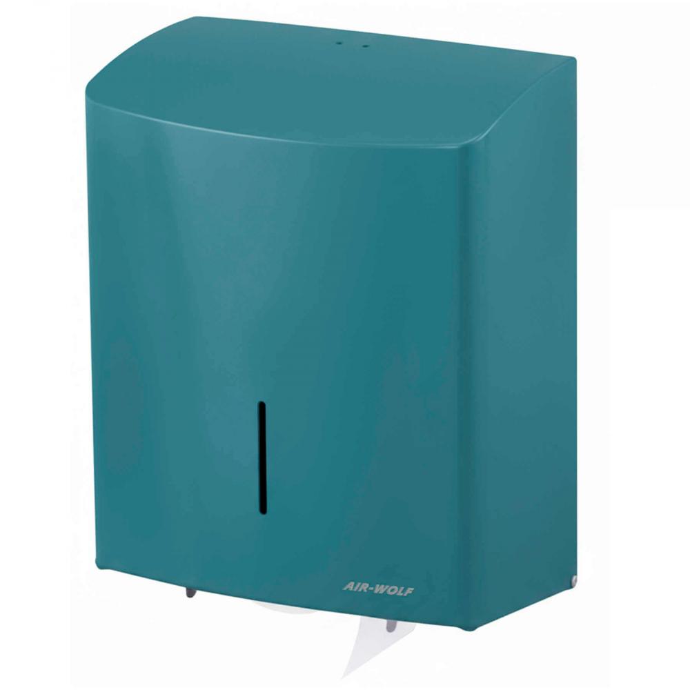 AIR-WOLF | Duplex-Rollenspender Alpha Edelstahl blau-grün (60-396)