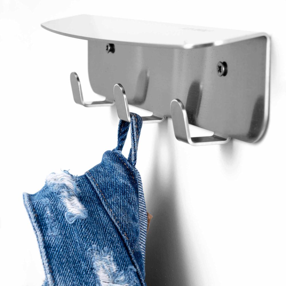 AIR-WOLF | Hakenleiste Serie Alpha 3 Haken Edelstahl