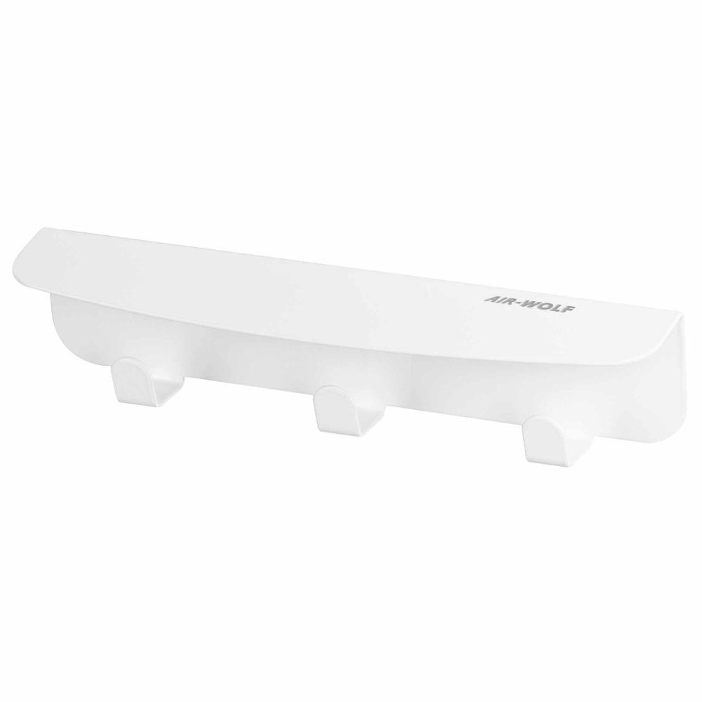 AIR-WOLF | Hakenleiste Serie Alpha 3 Haken Edelstahl mattweiß (60-435)