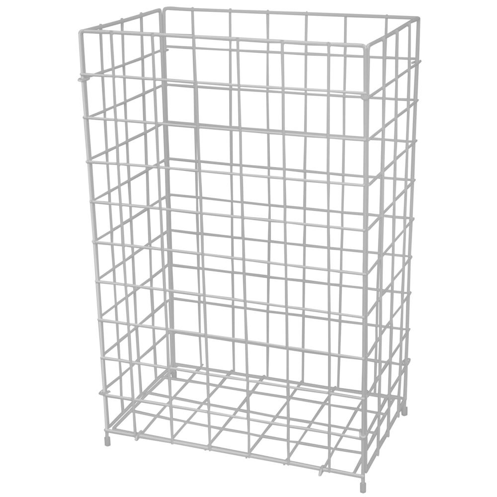AIR-WOLF | Abfallkorb Lambda Stahl Edelstahloptik 60 Liter (60-843)