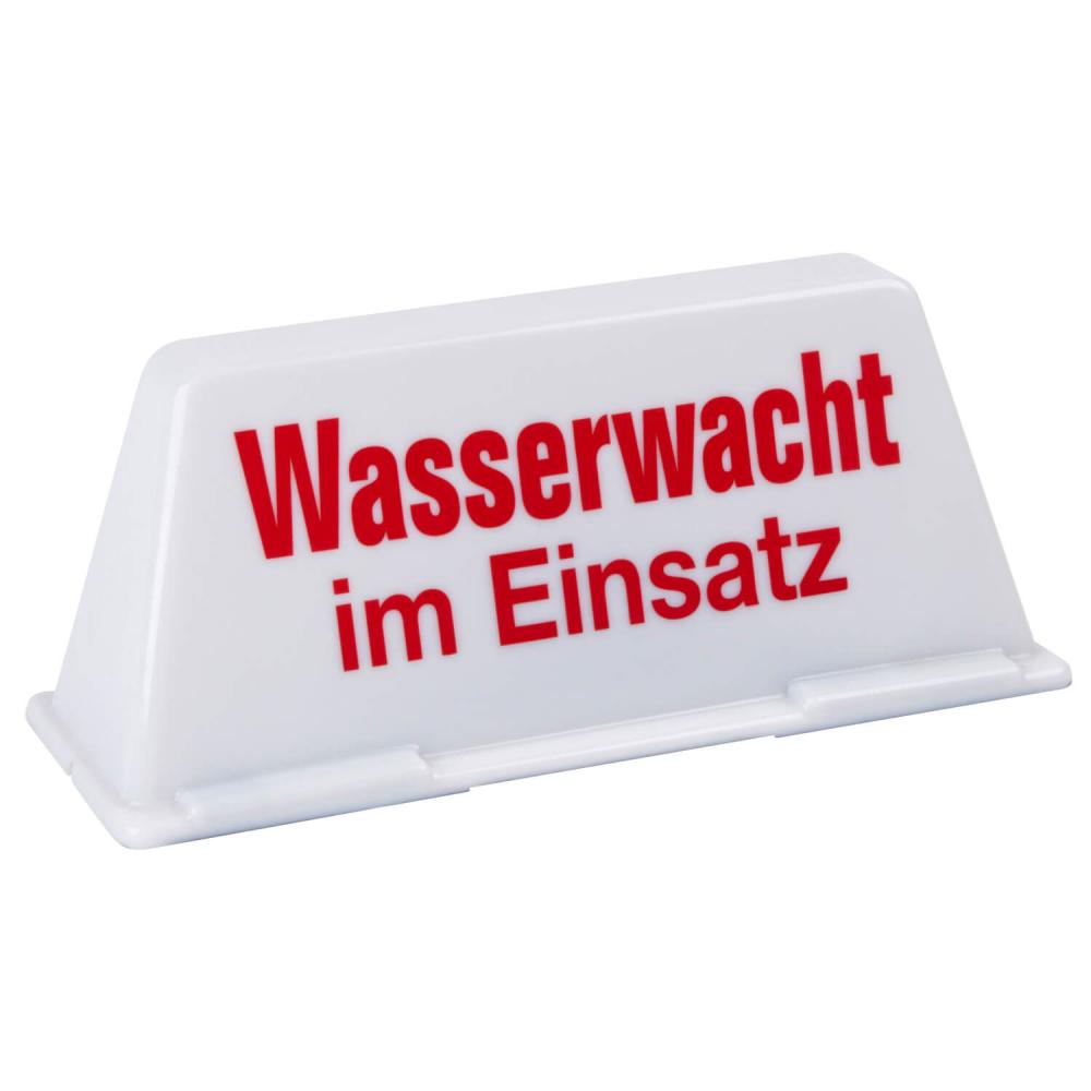 Dachschild Wasserwacht im Einsatz weiß / rot (unbeleuchtet)
