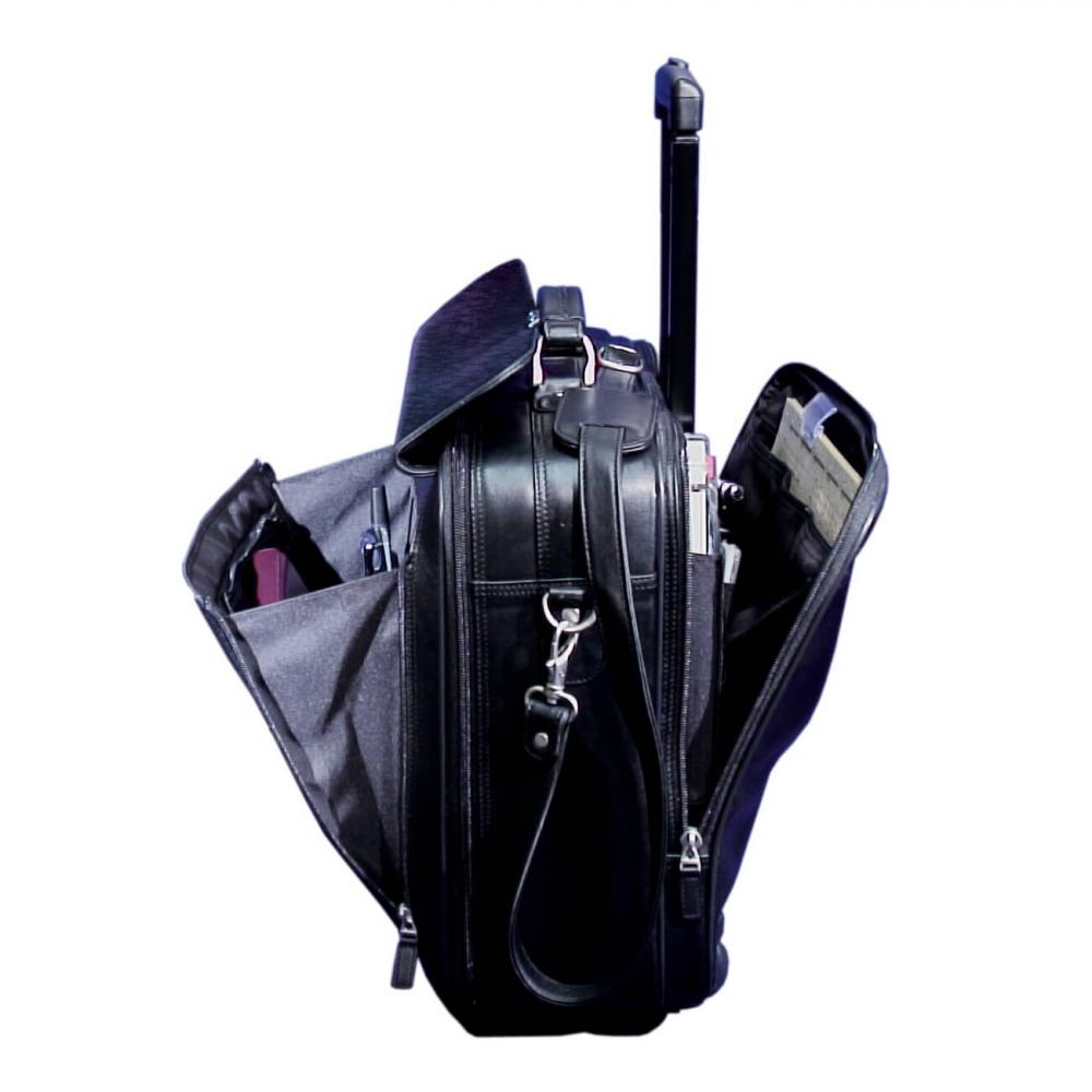DÜRASOL | Arztkoffer MOBILO mit Trolley Leder schwarz (9350)