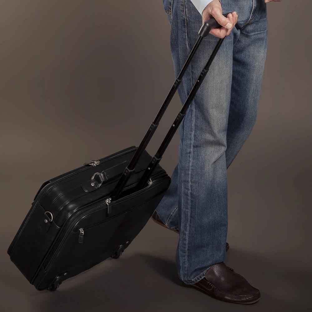 DÜRASOL | Arztkoffer MOBILO mit Trolley Leder schwarz (9350)