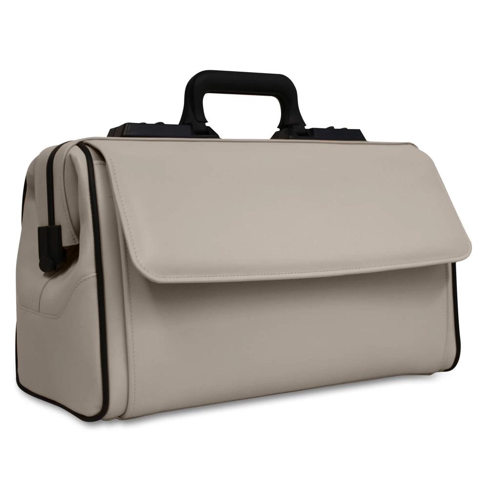 DÜRASOL | Arzttsche RUSTICANA Modern 2 Vortaschen Feinrindleder schlamm (7012)