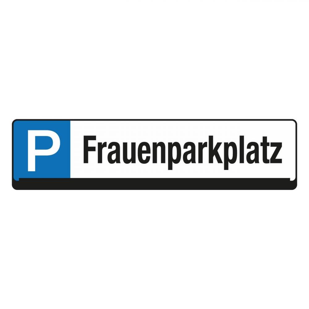Parkplatz-Reservierungsschild, Parkplatzschild, Hinweisschild, Frauenparkplatz
