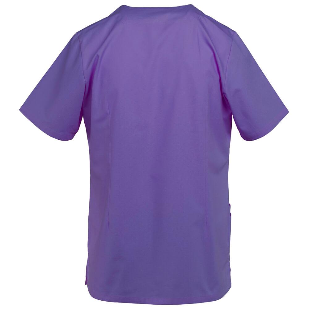 EXNER | Damen Kasack Halbarm 50% Baumwolle purple (2407533)