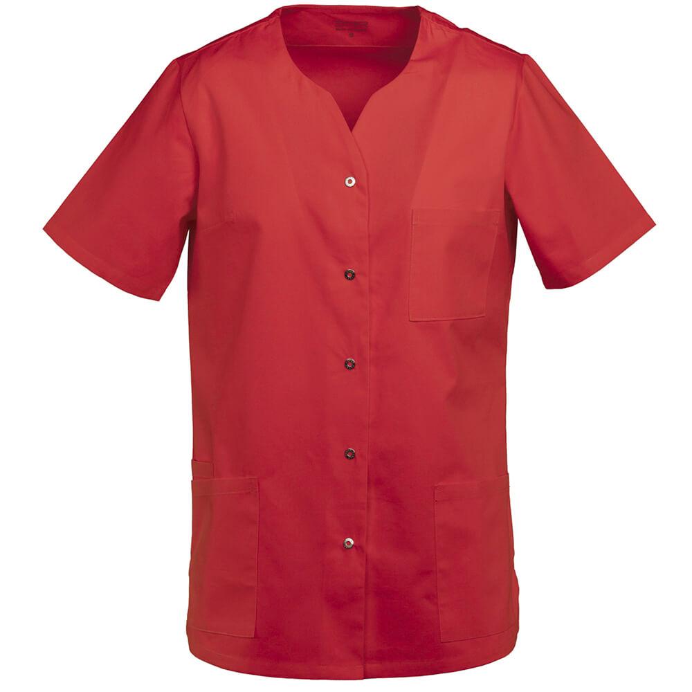 EXNER | Damen Kasack Halbarm 50% Baumwolle rot (2407540)