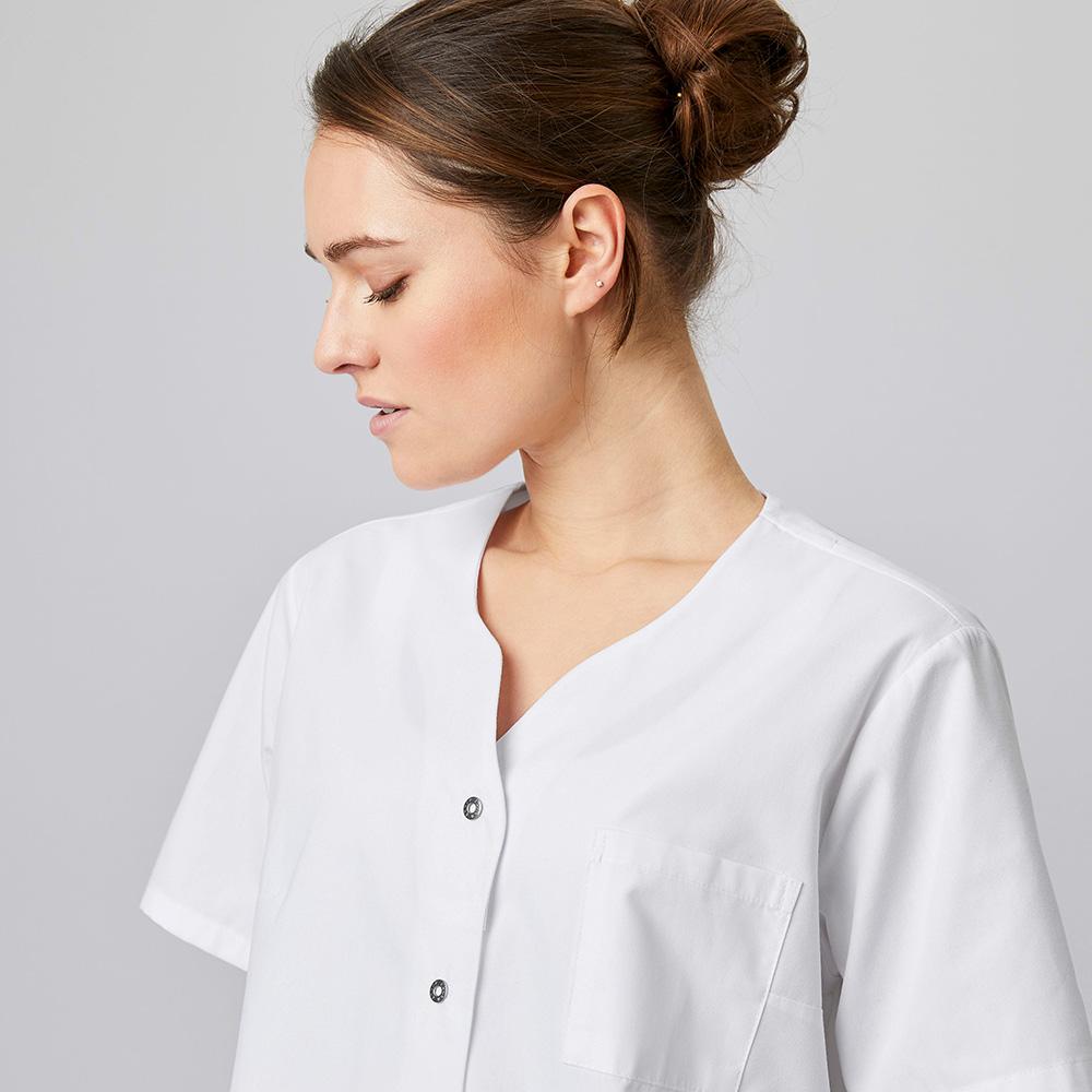 EXNER | Damen Kasack Halbarm 50% Baumwolle hotpink (2407543)