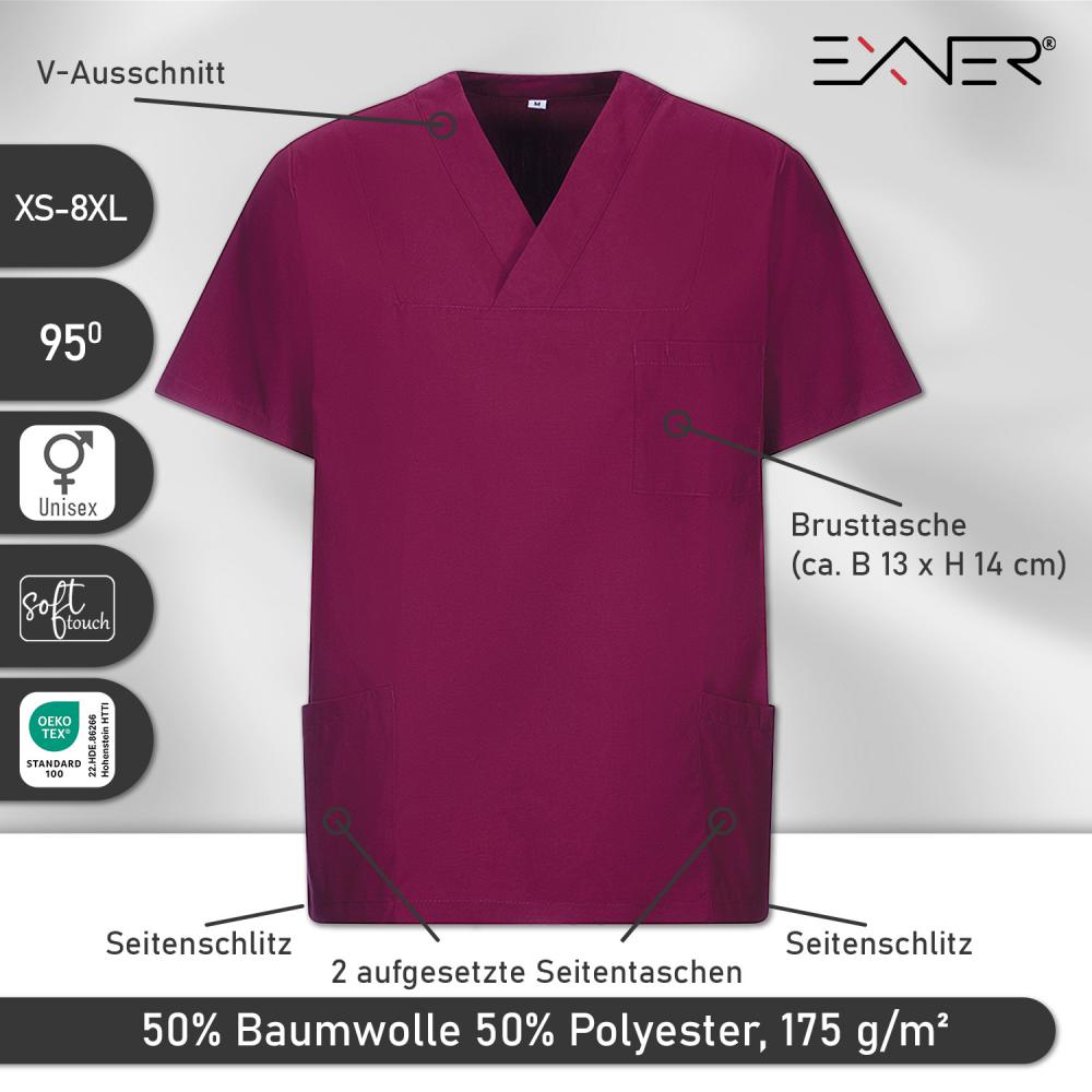 EXNER | Schlupfkasack unisex bordeaux (2737550)