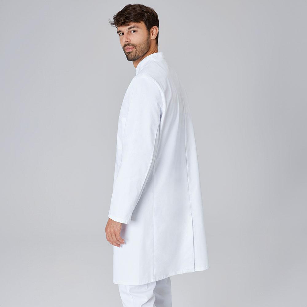 Wafly Unisex Weiß Laborkittel Chemie Baumwolle Schutzkleidung mit