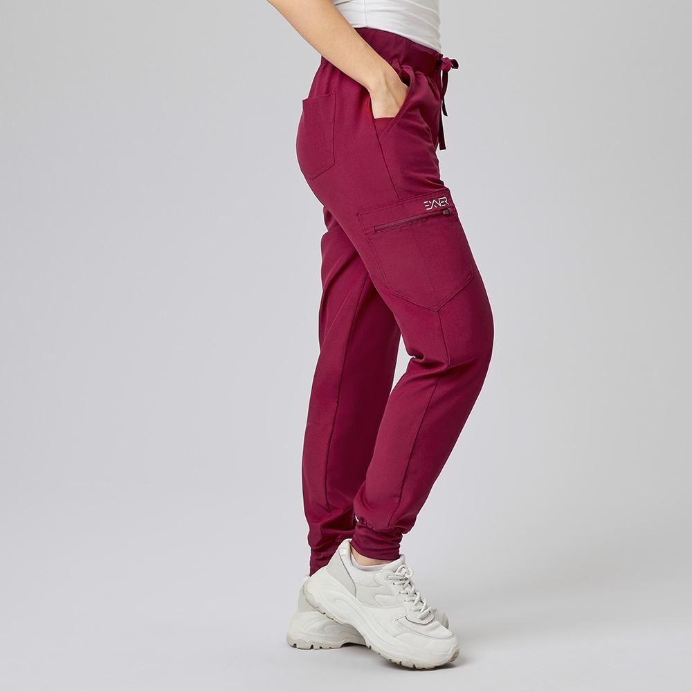 EXNER | Damen Sportsline Schlupfhose slim fit (bordeaux) Nr. 703