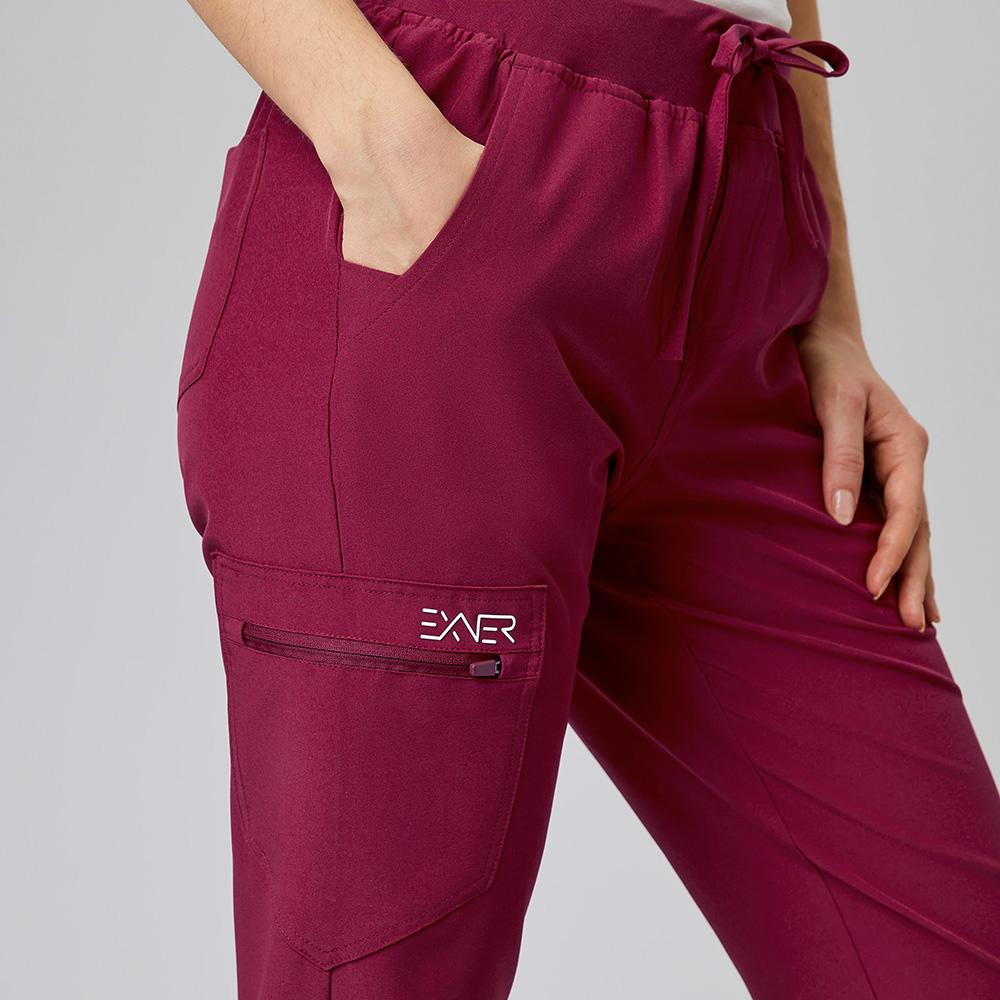 EXNER | Damen Sportsline Schlupfhose slim fit (bordeaux) Nr. 703