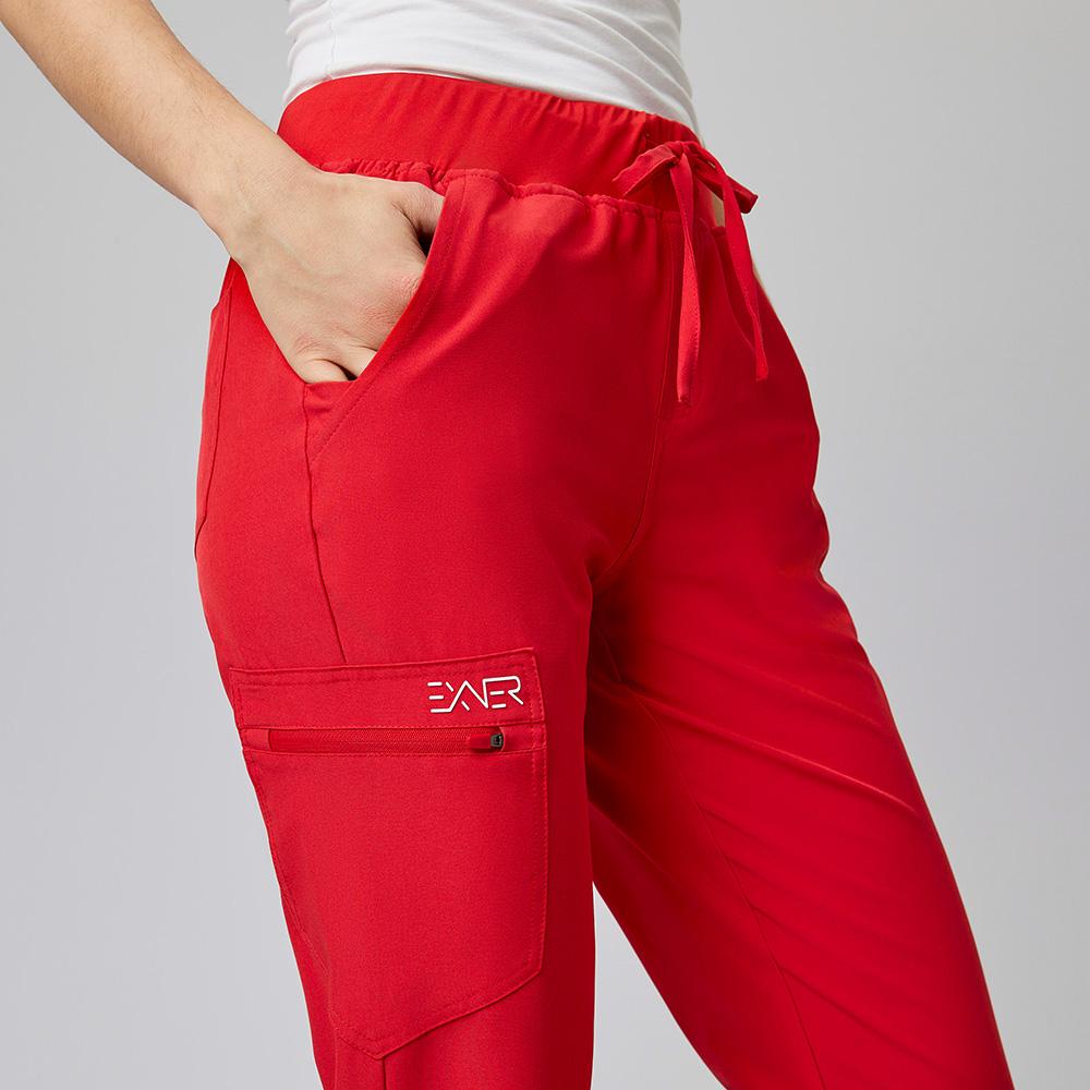 EXNER | Damen Sportsline Schlupfhose slim fit (rot) Nr. 703