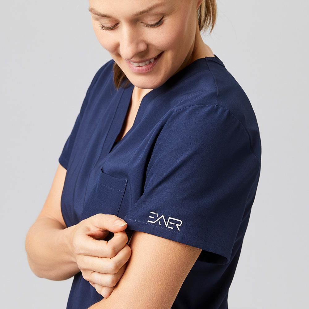 EXNER | Damen Schlupfkasack Sportsline regular fit navy blau (7047431)