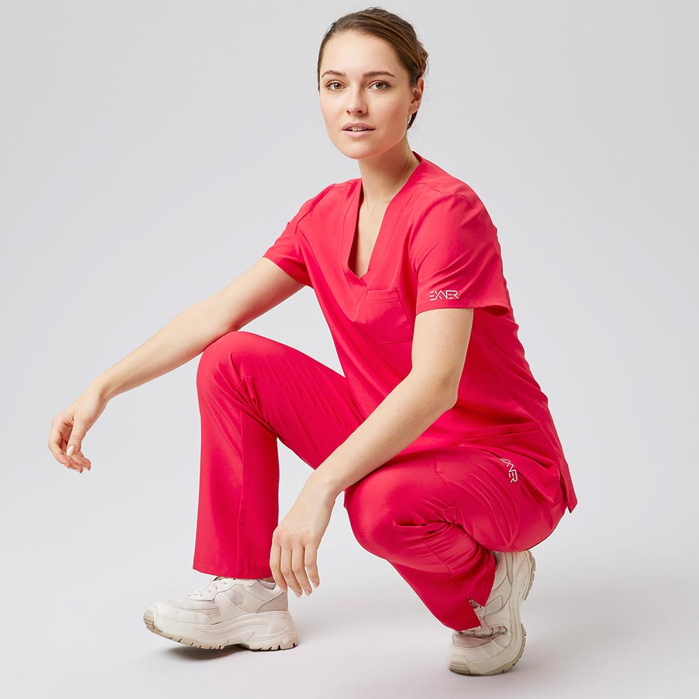 EXNER | Damen Schlupfkasack Sportsline regular fit rot (7047440)