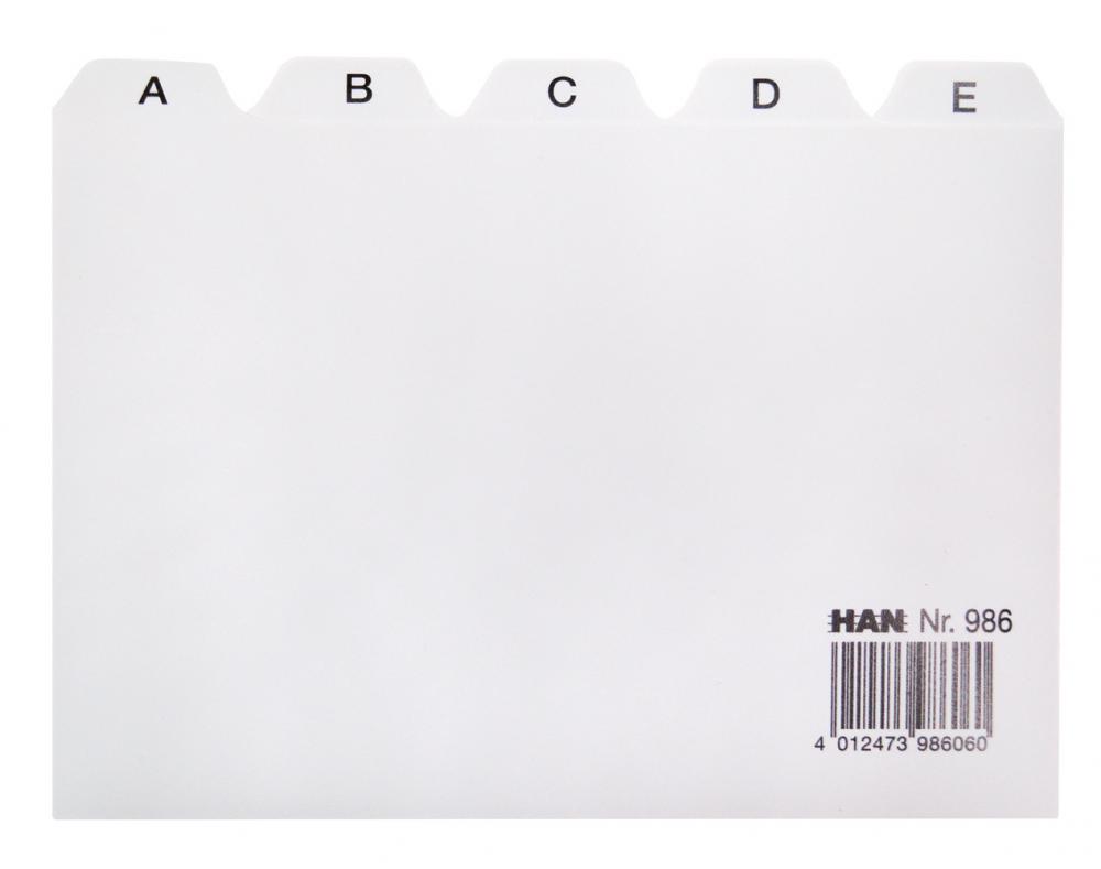HAN Register A-Z DIN A6 quer grau