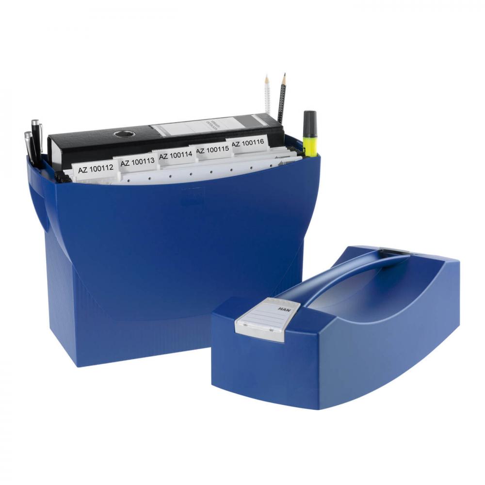 HAN | Hängemappenbox SWING PLUS (blau) 1901-14