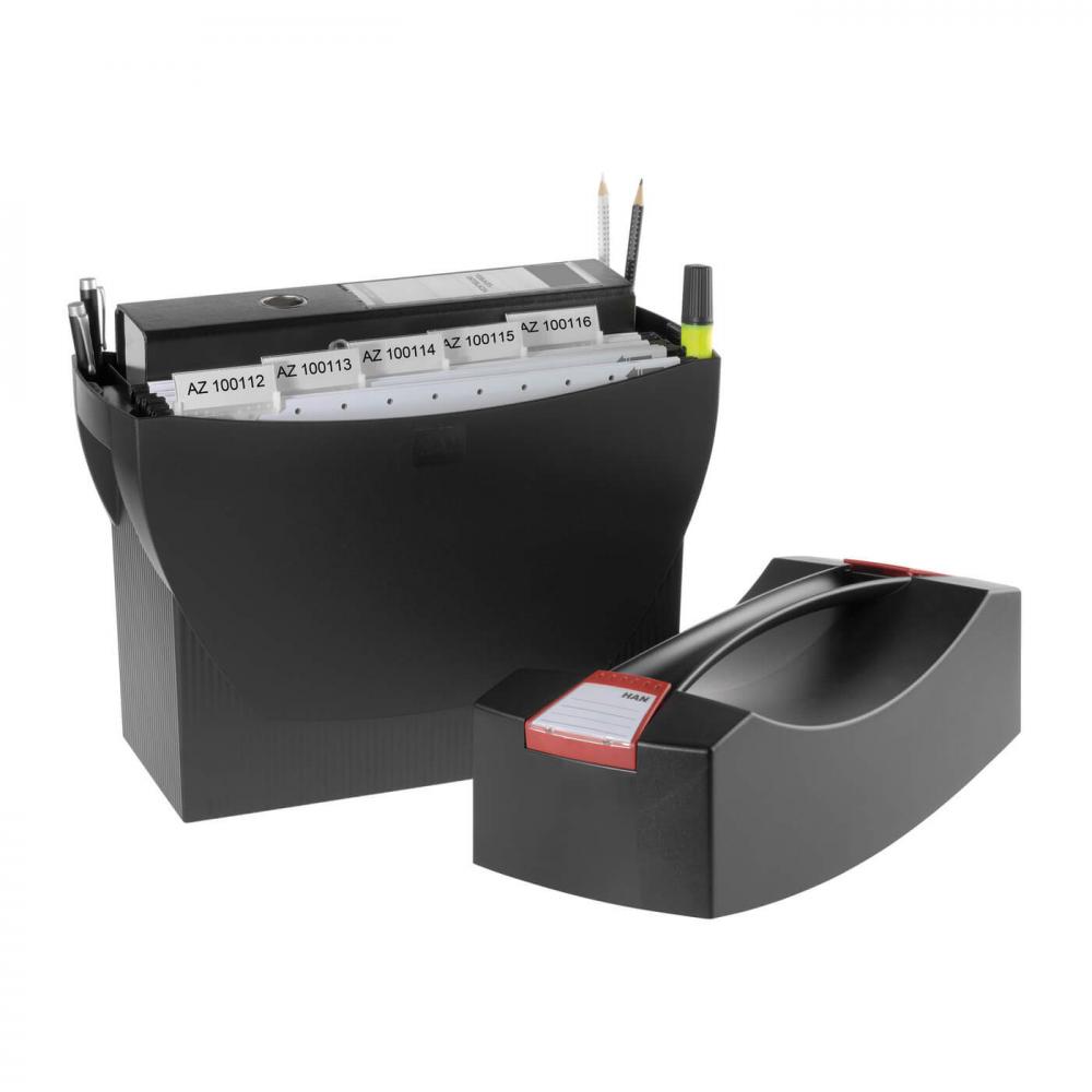 HAN | Hängemappenbox SWING PLUS (schwarz) 1901-13