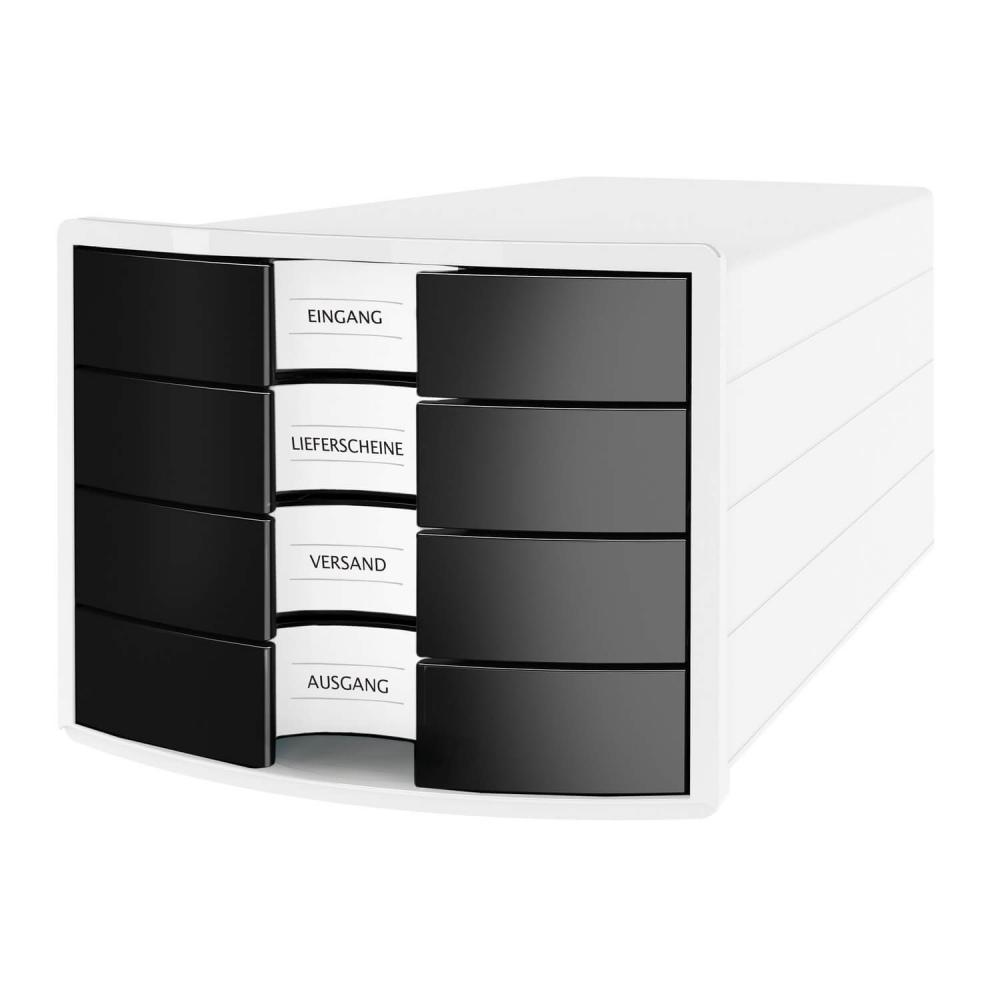 HAN | Schubladenbox IMPULS NEW DESIGN (weiß-schwarz)