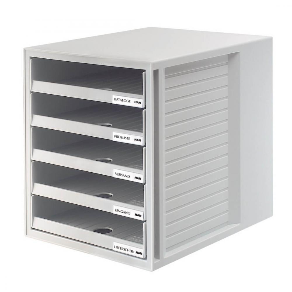 HAN | Schubladenbox SCHRANK SET (lichtgrau-lichtgrau)