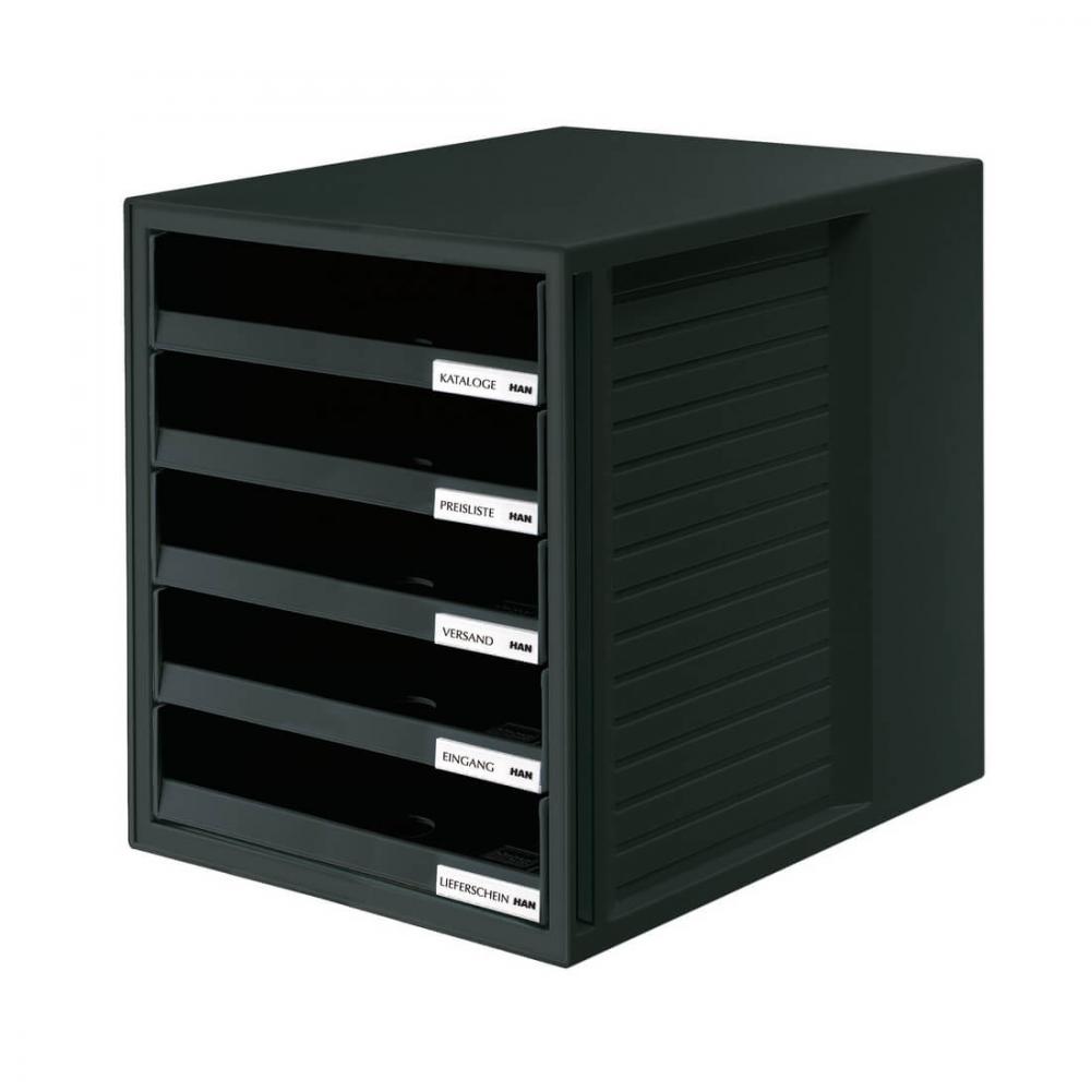 HAN | Schubladenbox SCHRANK SET (schwarz-schwarz)