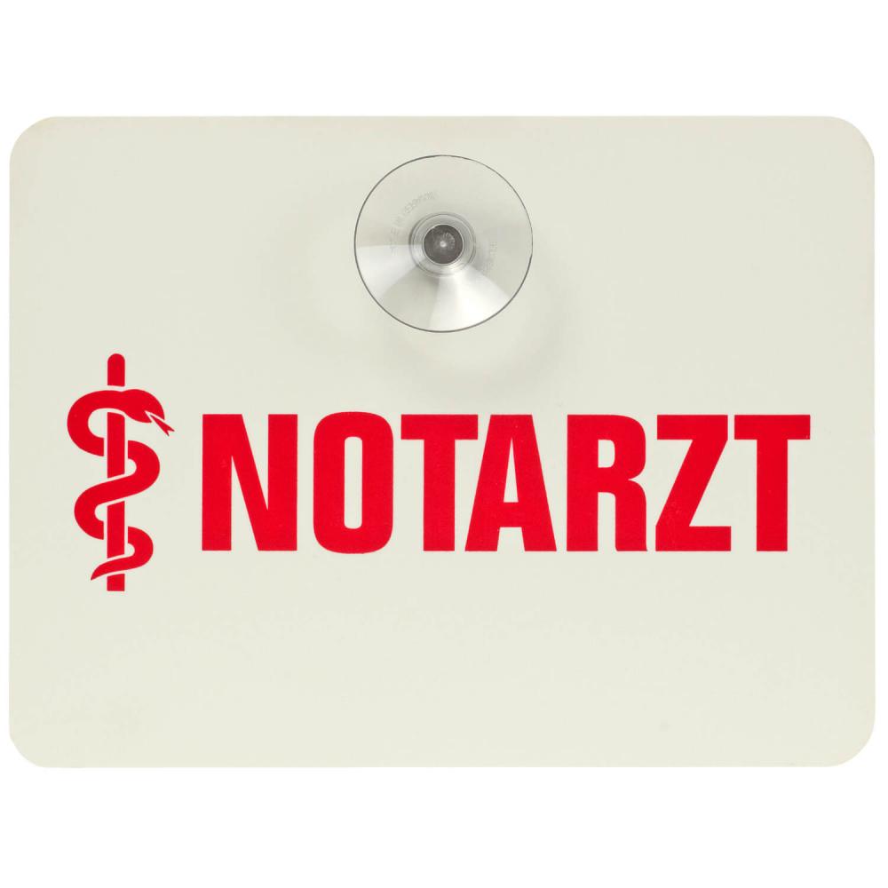 Fahrzeugbeschilderung Innenschild Notarzt