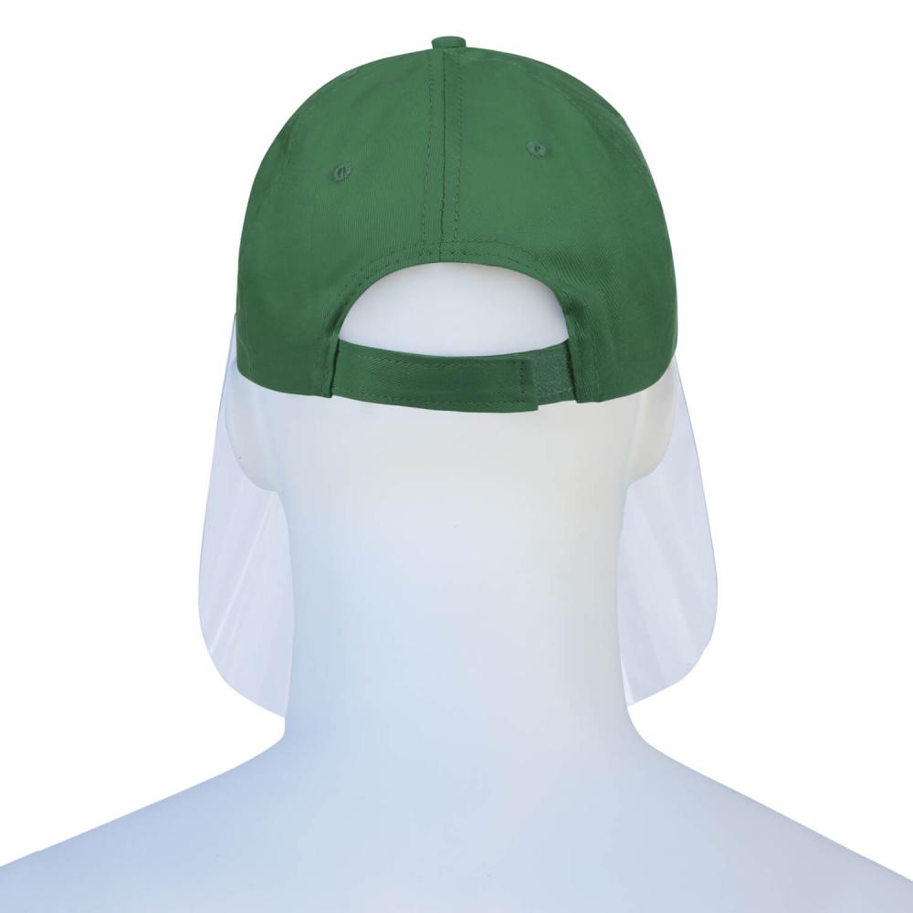 Basecap Visierschild Gesichtsschutz Gesichtsvisier grün