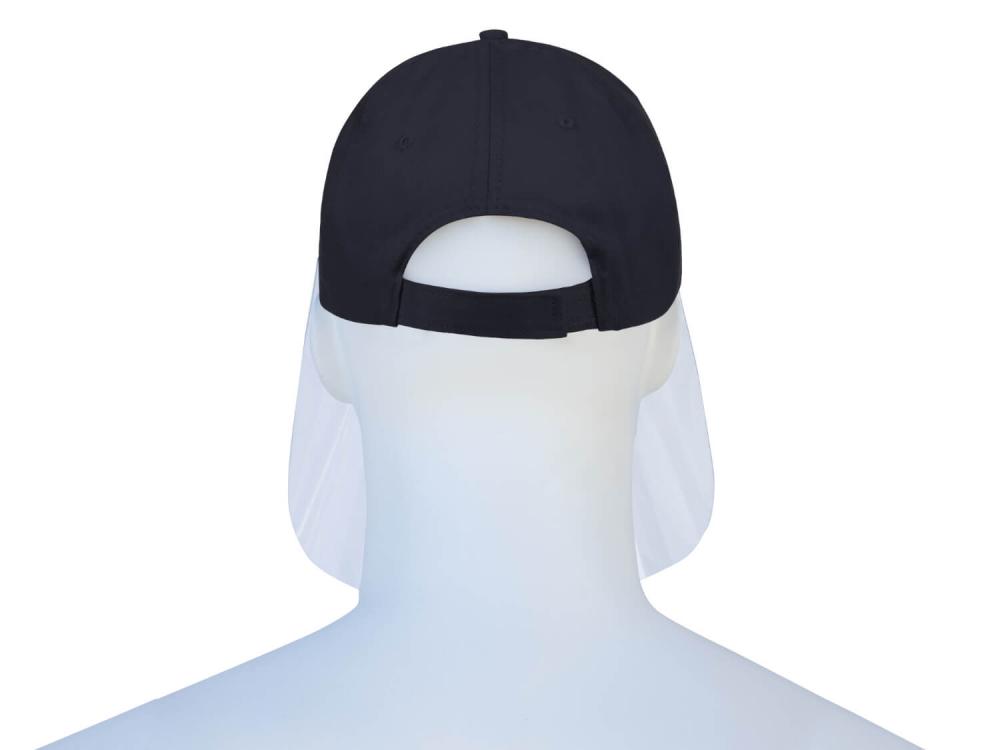 Basecap Visierschild Gesichtsschutz Gesichtsvisier schwarz