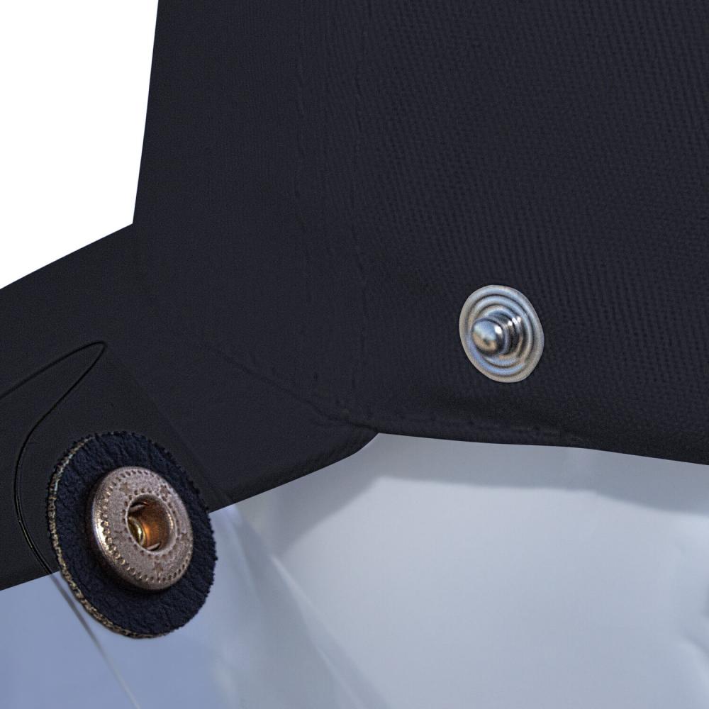 Basecap Visierschild Gesichtsschutz Gesichtsvisier schwarz