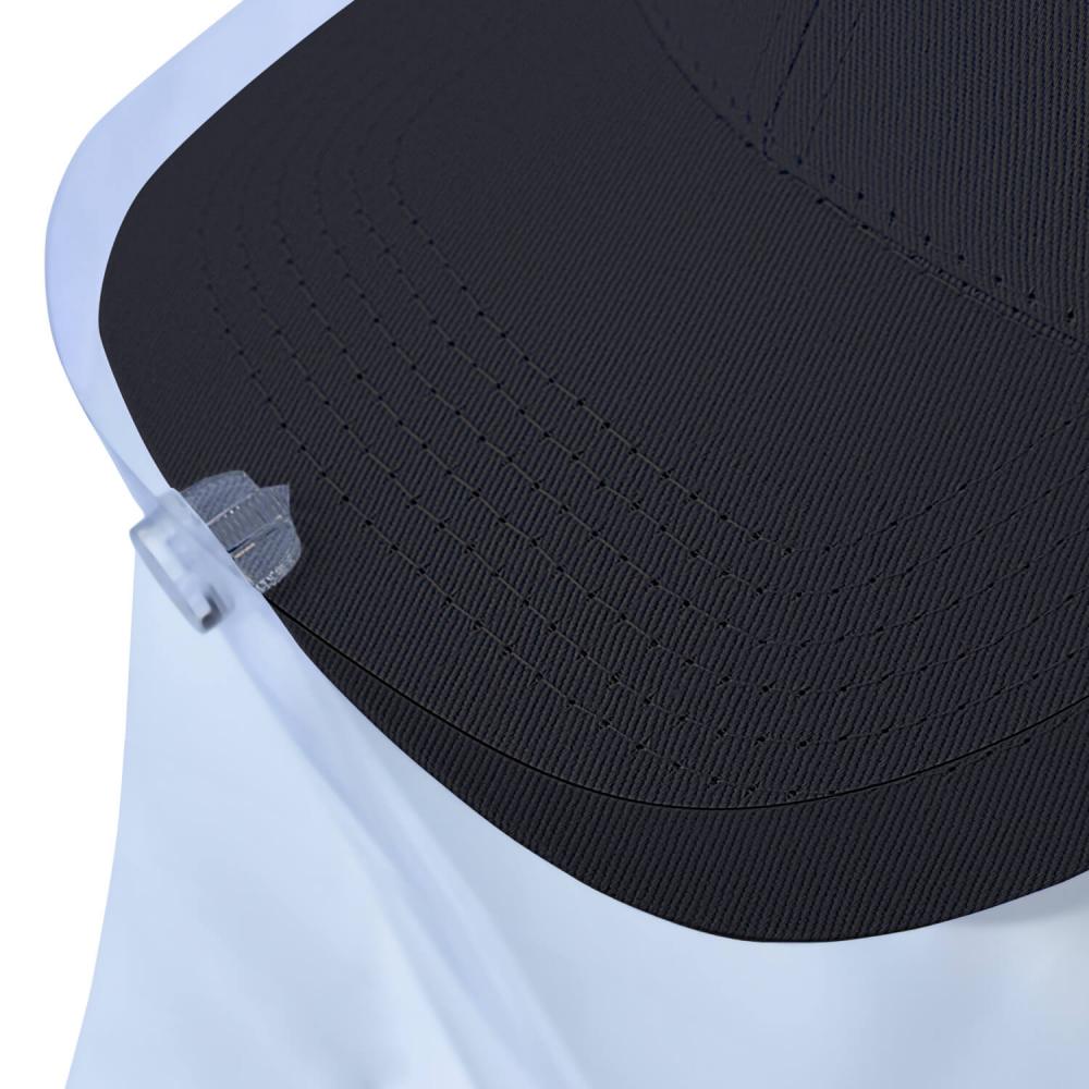 Basecap Visierschild Gesichtsschutz Gesichtsvisier schwarz