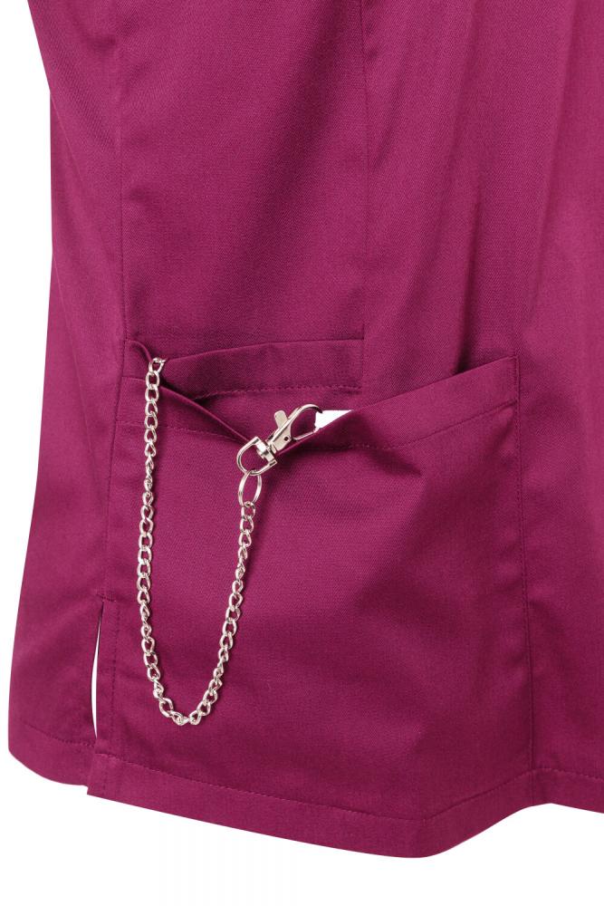 KARLOWSKY Essential | Damen Kurzarm Schlupfkasack (fuchsia) KS66