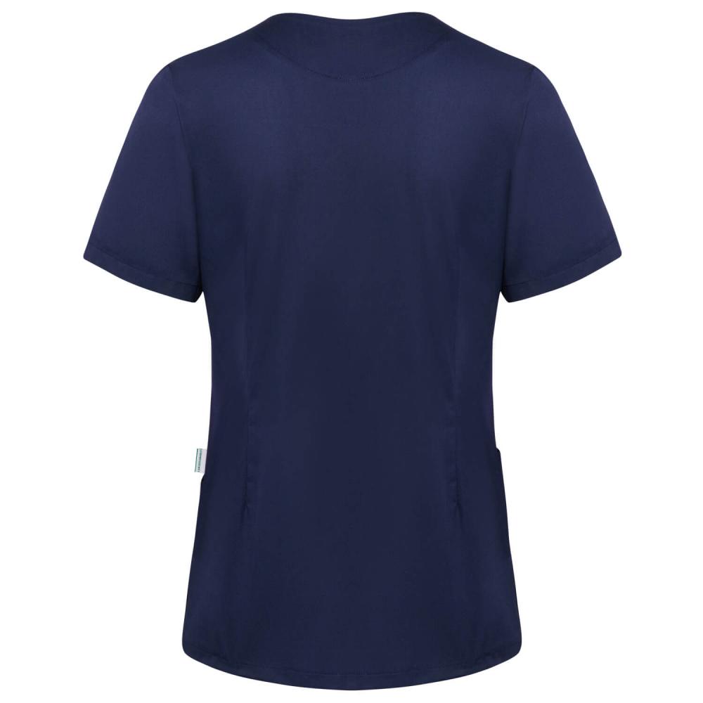 KARLOWSKY Essential | Damen Kurzarm Schlupfkasack (navy) KS66