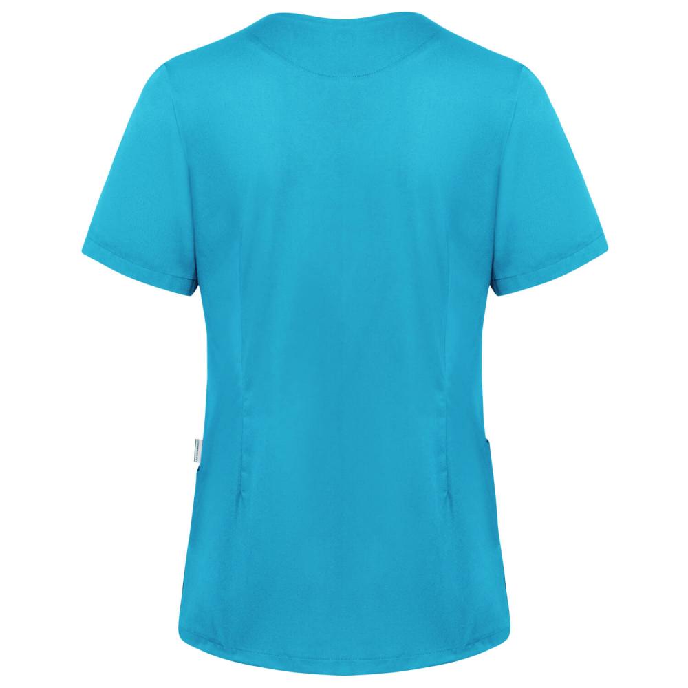 KARLOWSKY Essential | Damen Kurzarm Schlupfkasack (pazifikblau) KS66