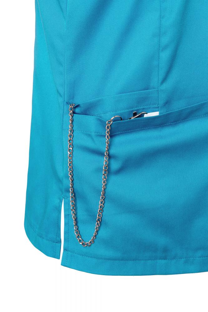 KARLOWSKY Essential | Damen Kurzarm Schlupfkasack (pazifikblau) KS66