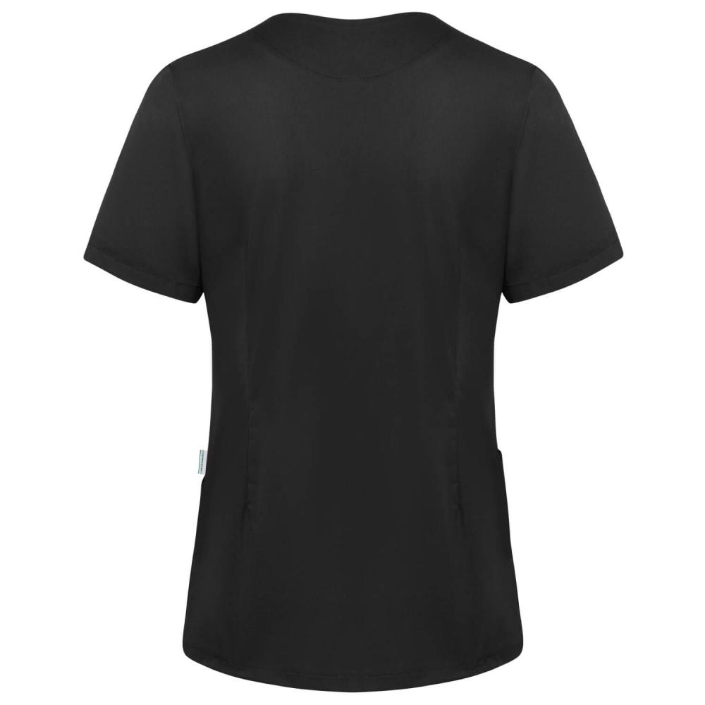 KARLOWSKY Essential | Damen Kurzarm Schlupfkasack (schwarz)