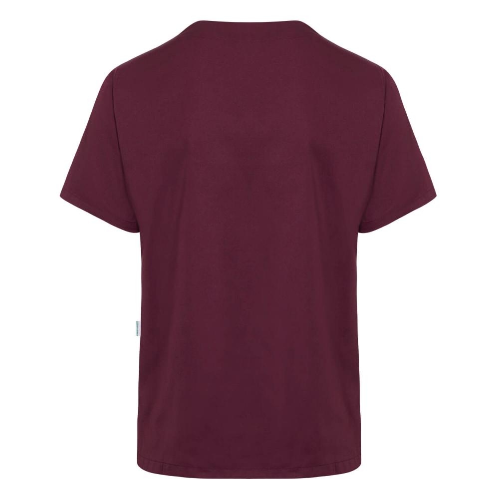 KARLOWSKY | Herren Kurzarm Schlupfkasack (aubergine) KS 65