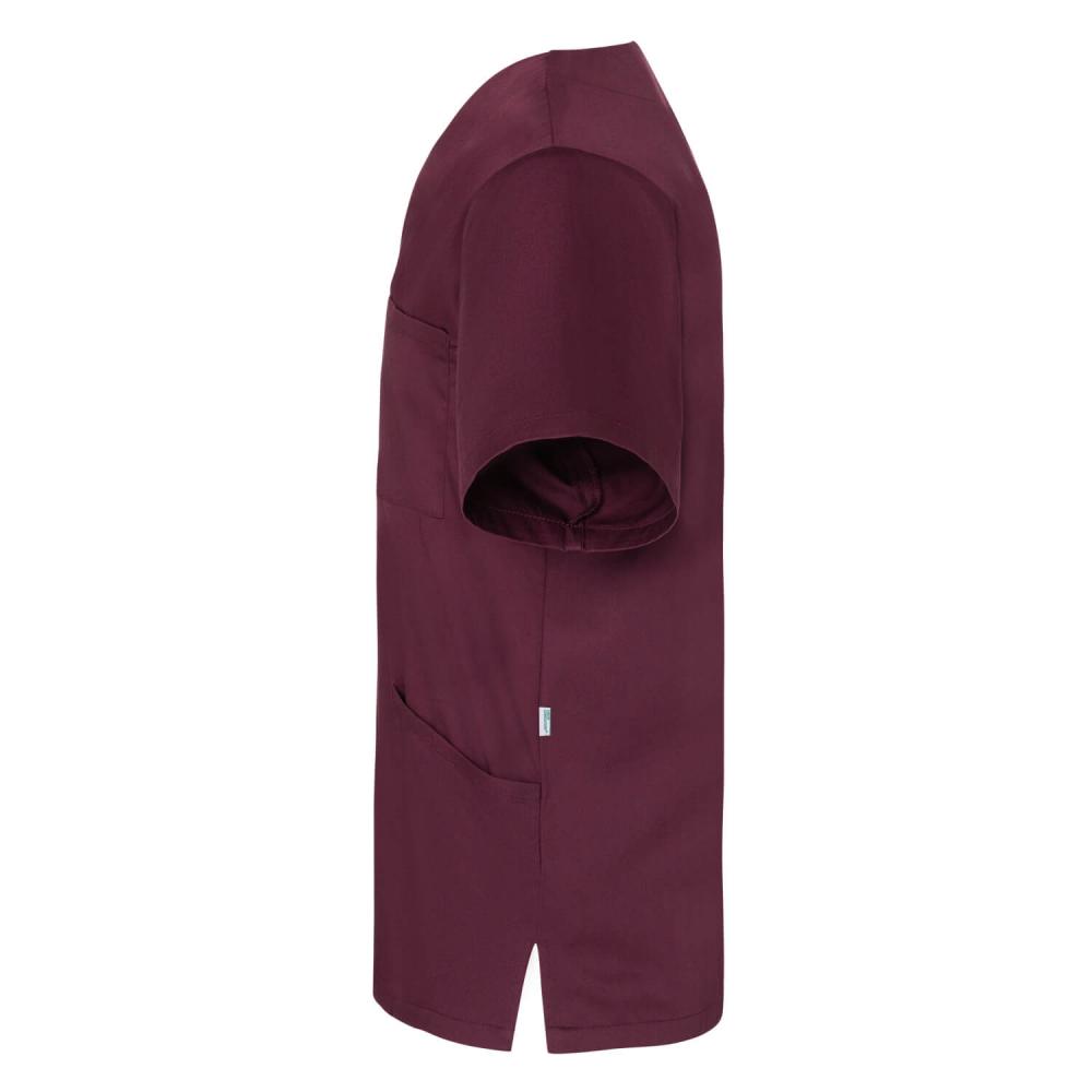 KARLOWSKY | Herren Kurzarm Schlupfkasack (aubergine) KS 65