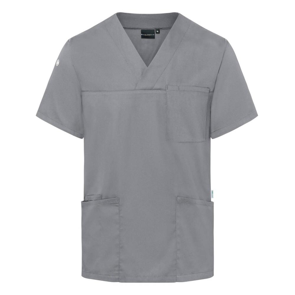 KARLOWSKY | Herren Kurzarm Schlupfkasack (platingrau) KS 65