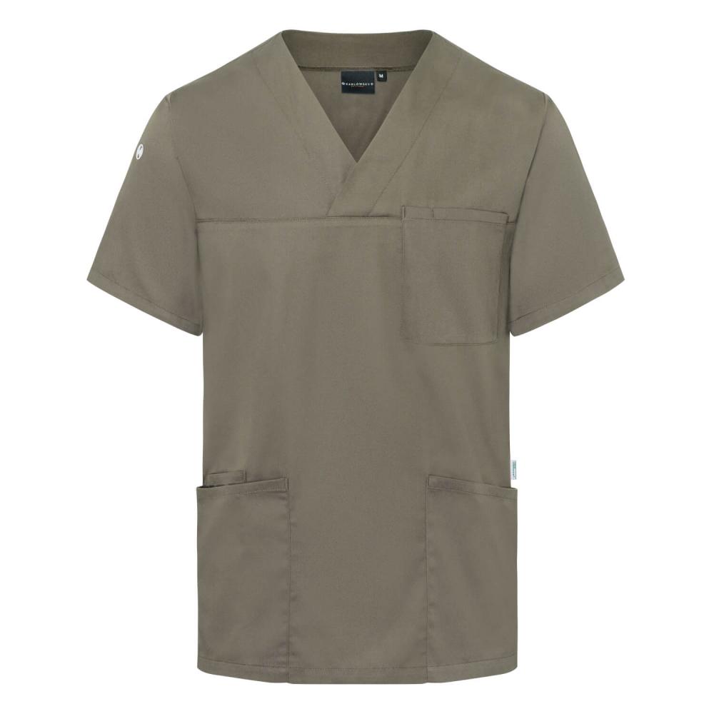 KARLOWSKY | Herren Kurzarm Schlupfkasack (salbei) KS 65