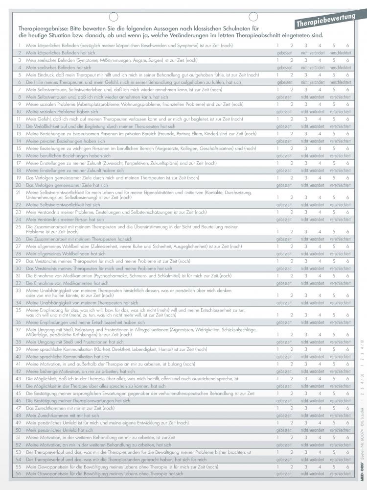 MED+ORG | Kartei- und Formularset Psychotherapie