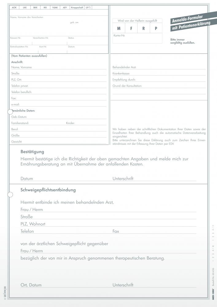QUETHEB Anmeldeformular