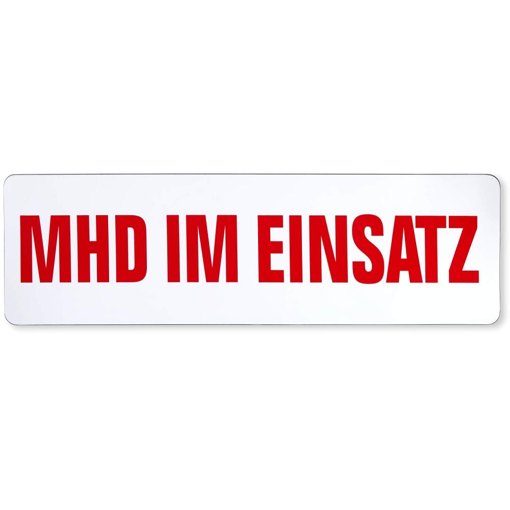 Magnetfolienschild MHD im Einsatz für Notärzte und Einsatzfahrzeuge