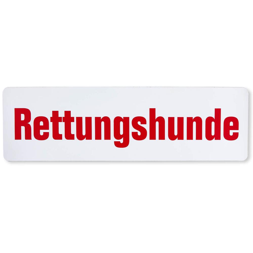 Magnetfolienschild Rettungshunde für Notärzte und Einsatzfahrzeuge