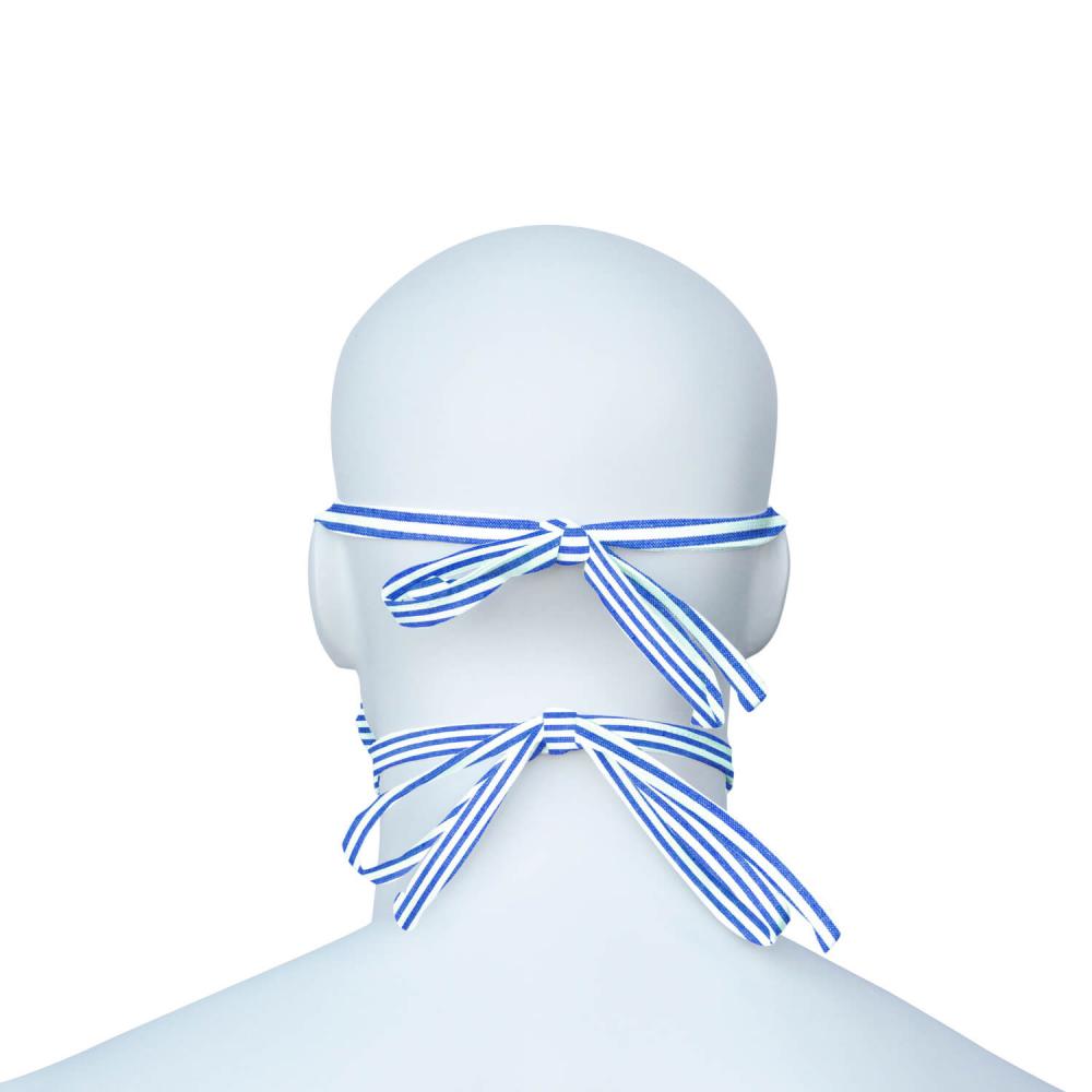 Mund-Nasen-Maske (MNS) blau-weiss