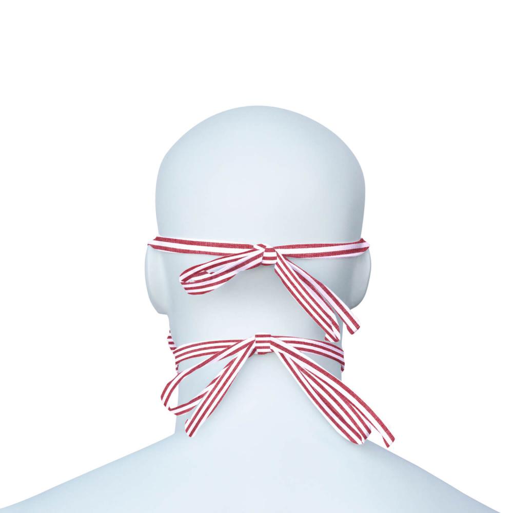 Mund-Nasen-Maske (MNS) bordeaux-weiss