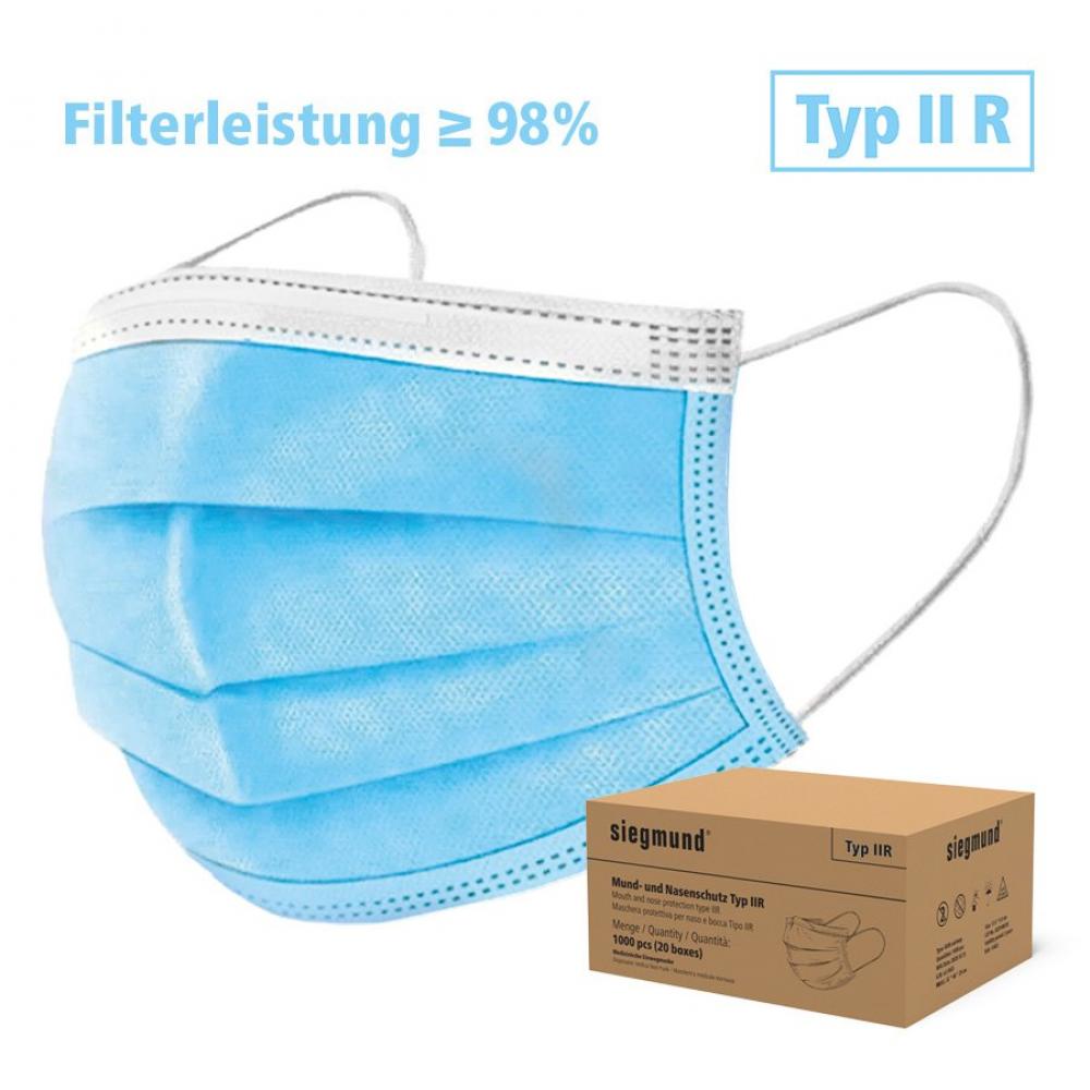 medizinischer Mund-Nasen-Schutz MNS Typ IIR (2000)