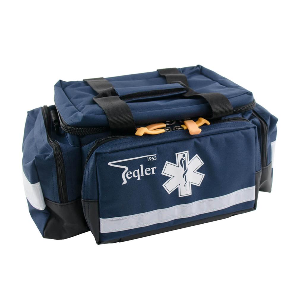 TEQLER Rettungstasche Notarzttasche Erste-Hilfe-Tasche LÜTTICH Nylon blau