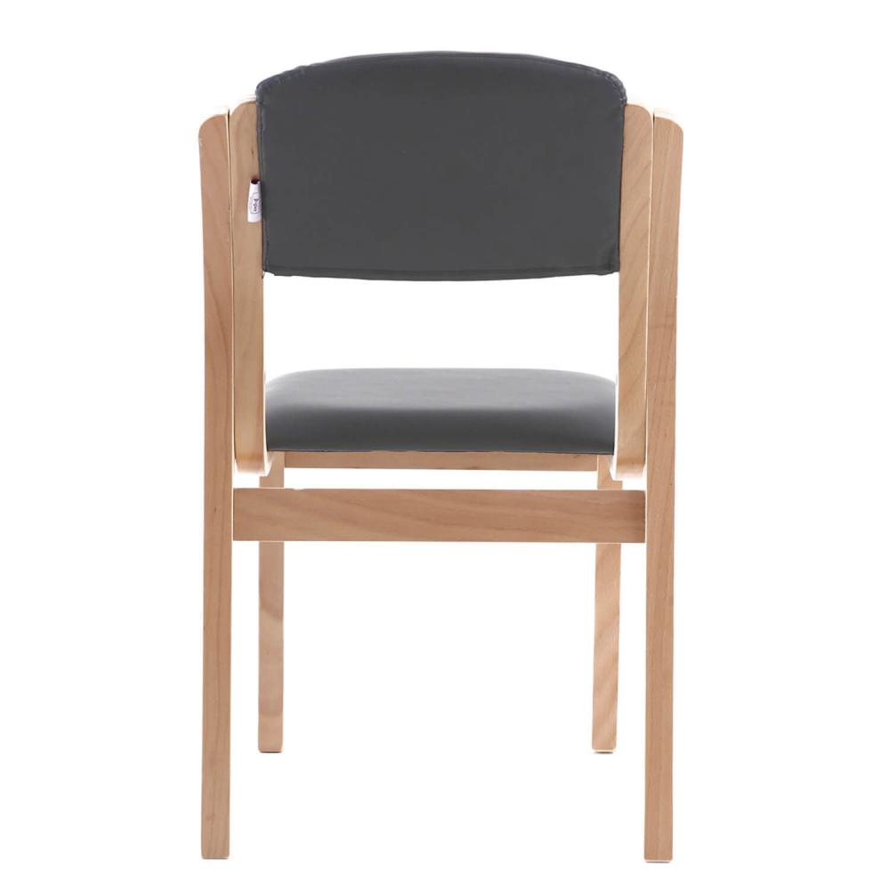 TEQLER Interior Wartezimmerstuhl mit Armlehne anthrazit